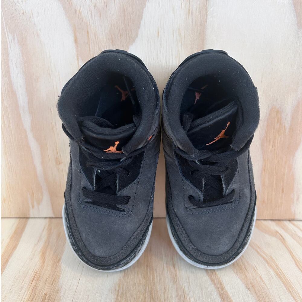 Nike - Air Jordan 3 Retro - Sneakers - Black - Kids Toddler - 7C - DM0968-080 - Picture 7 of 9